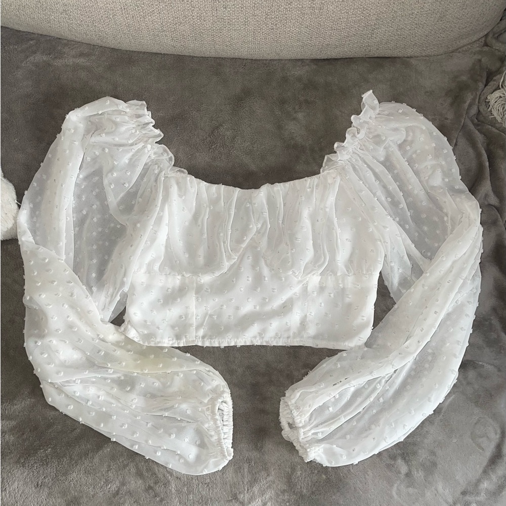 Long sleeve crop top- size small